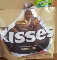 Mängden socker i Kisses chocolate candy with almonds