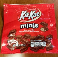 Mängden socker i Kit Kat Minis Crisp Wafers In Milk Chocolate, 8 Oz