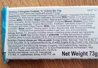 Mängden socker i Hershey Cookie N Cream King Size