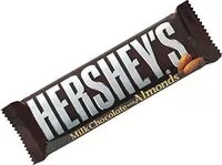 Mängden socker i Hershey s milk chocolate with almonds candy bars oz