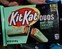Mängden socker i Kit Kat DUOS Mint Dark Chocolate
