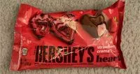 Mängden socker i Hersheys strawberry creme hearts