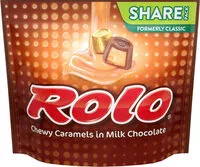 Mängden socker i Rolo chewy caramels in milk chocolate