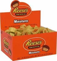 Mängden socker i Miniature peanut butter cups cup box