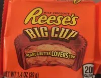 Mängden socker i Big cup peanut butter cup