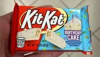 Mängden socker i Birthday Cake KitKat