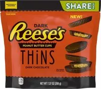 Mängden socker i Peanut butter cups thins dark
