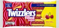 Mängden socker i Twizzlers Filled Twists Sweet & Sour
