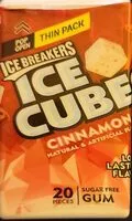 Mängden socker i Ice Cube Cinnamon Gum