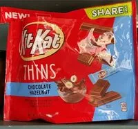 Mängden socker i KitKat Thins Chocolate Hazelnut