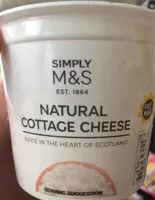Mängden socker i Natural Cottage Cheese