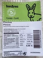 Mängden socker i Pinchos de conejo