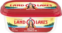 Mängden socker i Land o lakes butter with canola oil