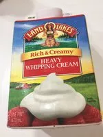 Mängden socker i Land o lakes, rich & creamy heavy whipping cream