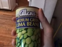 Mängden socker i Allens, medium green lima beans