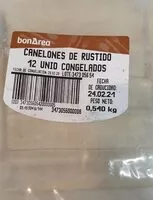 Mängden socker i Canalones de rustido 12unid congelados