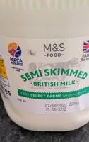 Mängden socker i Semi skimmed milk