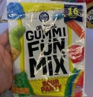 Mängden socker i Gummi fun mix sour party