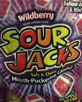 Mängden socker i Wildberry soft & chewy mouth-puckering candy!, wildberry