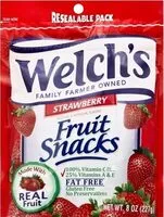 Mängden socker i Strawberry fruit snacks