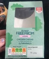 Mängden socker i Chicken caesar gluten free wrap