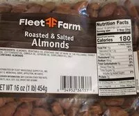 Mängden socker i Roasted salted Almonds