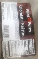 Mängden socker i Chocolate Raisins