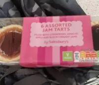 Mängden socker i 6 assorted jam tarts