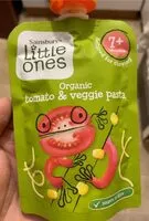 Mängden socker i Organic Tomatoe & Veggie Pasta