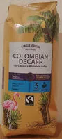 Mängden socker i Decaffeinated Colombian Fairtrade coffee beans