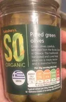 Mängden socker i Pitted green olives