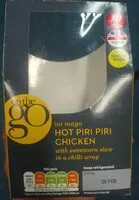 Mängden socker i Hot piri piri chicken with sweetcorn slaw in a chilli wrap