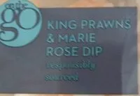 Mängden socker i King prawns & Marie rose dip