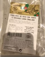 Mängden socker i Canelones de Pato con Trufa