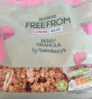 Mängden socker i Free from, Berry granola
