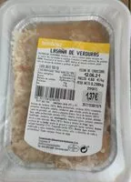 Mängden socker i Lasaña de verduras