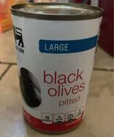 Mängden socker i Large Pitted Ripe Olives