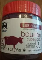 Mängden socker i Beef Flavor Bouillon Cubes