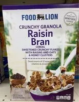 Mängden socker i Crunchy Granola Raisin Bran