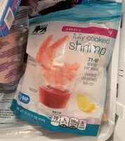 Mängden socker i Fully cooked shrimp small