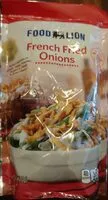 Mängden socker i French fried onions