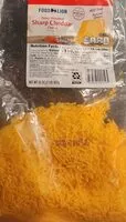 Mängden socker i Foodlion fancy shredded sharp cheddar cheese