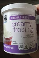 Mängden socker i Food lion, creamy frosting, cream cheese