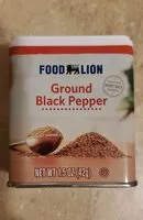 Mängden socker i Ground black pepper