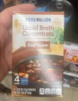 Mängden socker i Liquid broth concentrate