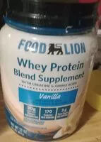 Mängden socker i Whey protein blend supplement