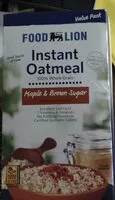 Mängden socker i Maple and brown sugar instant oatmeal