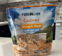 Mängden socker i Cashews with sea salt