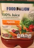 Mängden socker i Vegetable juice from concentrate