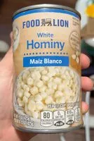 Mängden socker i White Hominy